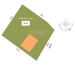 Дом 280м², 3-этажный, участок 10 сот.