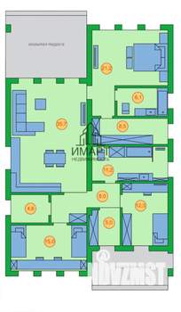 Дом 127м², 1-этажный, участок 5 сот.