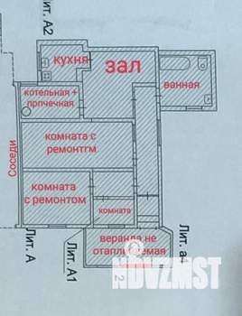Дом 73м², 1-этажный, участок 4 сот.