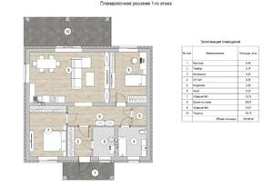 Дом 125м², 1-этажный, участок 9 сот.