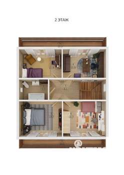 Дом 199м², 2-этажный, участок 10 сот.