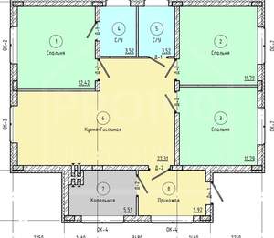 Дом 82м², 1-этажный, участок 5 сот.