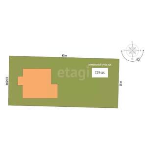 Дом 105м², 1-этажный, участок 5 сот.