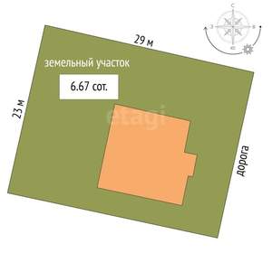 Дом 102м², 1-этажный, участок 7 сот.  