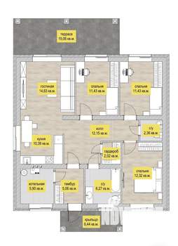 Дом 145м², 1-этажный, участок 8 сот.  