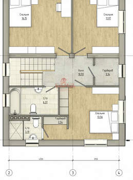 Дом 150м², 2-этажный, участок 4 сот.  