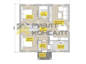 Дом 85м&sup2;, 1-этажный, участок 6 сот.  