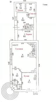 Дом 186м², 2-этажный, участок 5 сот.  