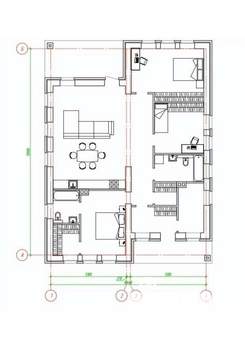 Коттедж 136м², 1-этажный, участок 8 сот.  