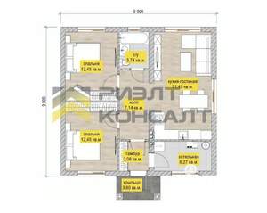 Дом 85м², 1-этажный, участок 6 сот.  