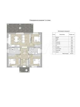 Дом 100м², 1-этажный, участок 8 сот.  