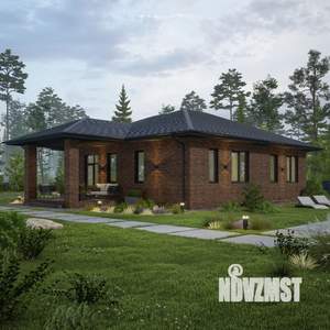 Коттедж 134м², 1-этажный, участок 10 сот.  