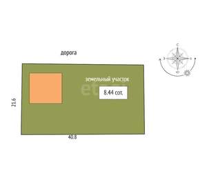 Дом 170м², 1-этажный, участок 8 сот.  