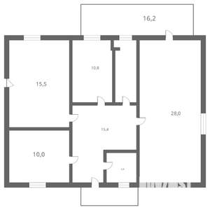 Дом 112м², 1-этажный, участок 6 сот.  