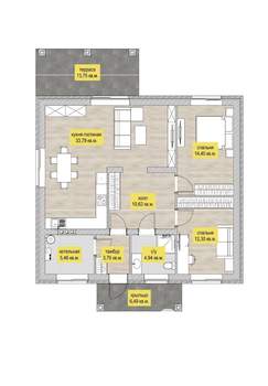 Дом 135м², 1-этажный, участок 8 сот.  
