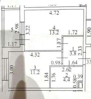 1-к квартира, на длительный срок, 35м2, 7/16 этаж