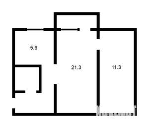 2-к квартира, на длительный срок, 46м2, 3/5 этаж