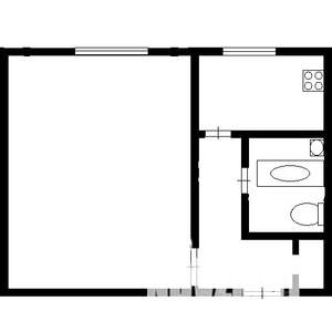 1-к квартира, на длительный срок, 31м2, 1/5 этаж