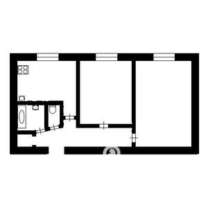 2-к квартира, на длительный срок, 41м2, 5/9 этаж