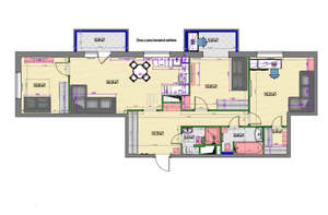 3-к квартира, на длительный срок, 90м2, 15/23 этаж
