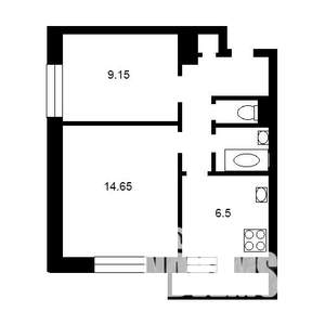 2-к квартира, на длительный срок, 38м2, 6/9 этаж