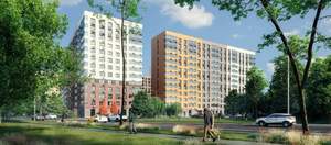 2-к квартира, строящийся дом, 39м2, 11/15 этаж