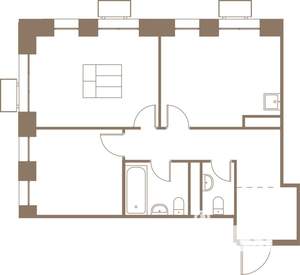 2-к квартира, вторичка, 57м2, 15/25 этаж