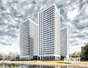 2-к квартира, строящийся дом, 48м2, 22/23 этаж