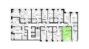 1-к квартира, вторичка, 29м2, 4/17 этаж