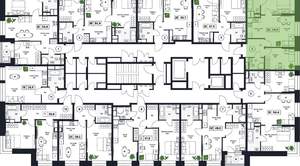 2-к квартира, вторичка, 54м2, 7/17 этаж