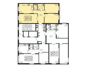 3-к квартира, вторичка, 78м2, 17/17 этаж