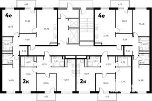 2-к квартира, вторичка, 57м2, 17/17 этаж