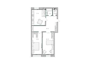 2-к квартира, строящийся дом, 81м2, 7/17 этаж