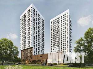 2-к квартира, строящийся дом, 47м2, 16/23 этаж