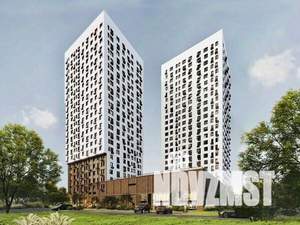 2-к квартира, строящийся дом, 64м2, 22/23 этаж