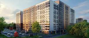 3-к квартира, строящийся дом, 62м2, 9/15 этаж