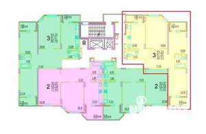 3-к квартира, вторичка, 87м2, 2/19 этаж