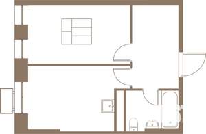 1-к квартира, строящийся дом, 41м2, 2/25 этаж