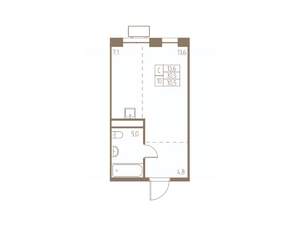 Студия квартира, строящийся дом, 31м2, 5/25 этаж