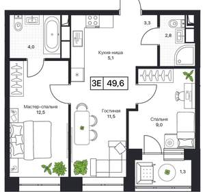 2-к квартира, вторичка, 49м2, 9/17 этаж