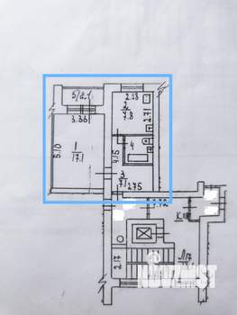 1-к квартира, вторичка, 38м2, 9/9 этаж