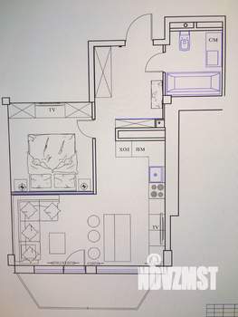 Студия квартира, вторичка, 51м2, 13/16 этаж
