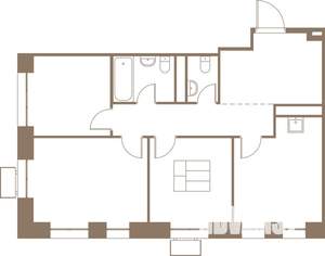 3-к квартира, строящийся дом, 72м2, 3/25 этаж