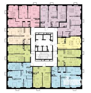 3-к квартира, строящийся дом, 64м2, 19/23 этаж