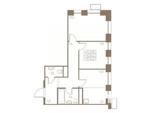 3-к квартира, вторичка, 54м2, 4/25 этаж