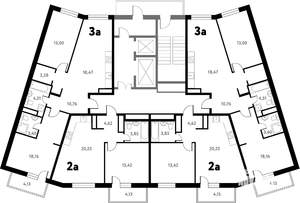 3-к квартира, вторичка, 73м2, 12/17 этаж