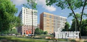 1-к квартира, строящийся дом, 33м2, 3/14 этаж