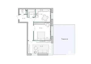 2-к квартира, строящийся дом, 60м2, 2/17 этаж