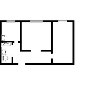 2-к квартира, вторичка, 46м2, 2/5 этаж