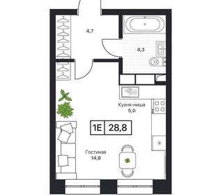 Студия квартира, вторичка, 29м2, 5/17 этаж